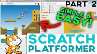 Scratch Tutorial Platformer Game  PART 2 2018 [upl. by Toomin211]