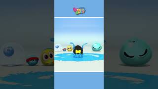 Squishy Colorful Balls Dancing  Wonderballs shorts cartoon kidsvideo [upl. by Henka]