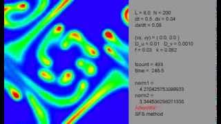 reaction diffusion with advection [upl. by Eimmij]