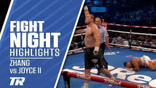 Zhilei Zhang Earns Highlight Reel KO in Rematch vs Joe Joyce  FIGHT HIGHLIGHTS [upl. by Sulakcin]