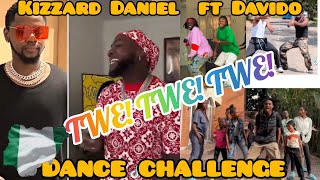 kizz Daniel TWE TWE ft DAVIDO  TIKTOK TRENDIND DANCE CHALLENGE  JUMP ON THIS NEW VIBE [upl. by Enelrac814]