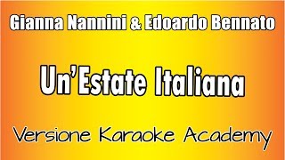 Gianna Nannini amp Edoardo Bennato  UnEstate Italiana Versione Karaoke Academy Italia [upl. by Rafaela]