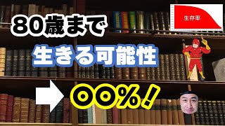 80歳まで生きる可能性は〇〇！生存率をグラフの紹介 [upl. by Yeltnerb]