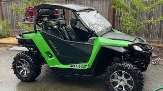 Arctic cat WildCat Trail 700cc oil change [upl. by Yellehs]