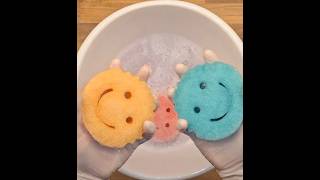 ASMR spongesqueezing scrub sponges😃😃😃 [upl. by Adarbil]