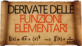 Derivate delle funzioni elementari  costanti  potenze e radici [upl. by Dredi]