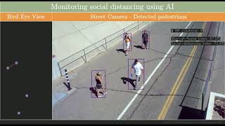 Monitoring Social Distancing using AI [upl. by Aydidey]