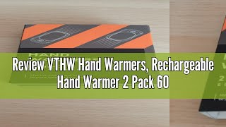 Review VTHW Hand Warmers Rechargeable Hand Warmer 2 Pack 6000mAh with Long Lasting Heating 3 Adjus [upl. by Annehsat]