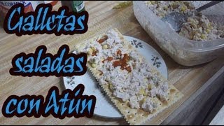 Como preparar galletas saladas con atún [upl. by Wakerly]