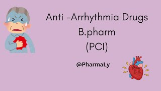 Anti Arrhythmic Drugs [upl. by Eltsirhc]