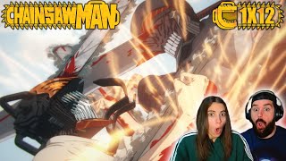 ¡UN FINAL DE TEMPORADA ÉPICO  REACCIÓN 1X12 CHAINSAW MAN [upl. by Gibert]