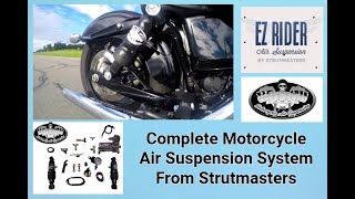 New Motorcycle Air Shocks With One Inch Bump Stop From The Makers Of Strutmasters [upl. by Celina]