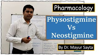 Physostigmine vs Neostigmine  Pharmacology  Physostigmine  Neostigmine [upl. by Anitteb307]