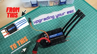 Upgrading turnigy esc boat 120a with the help of antex soldering iron [upl. by Schindler]