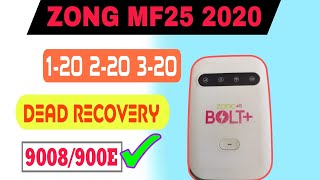 ZONG MF25 2020 Dead Boot Repair and Unlock  ZONG MF25 220 and 320 Recovery From 9008\900E Port [upl. by Custer]