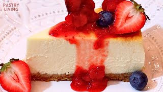 Perfectly Smooth amp Creamy New York Cheesecake [upl. by Tarsus]