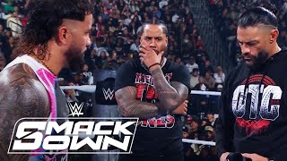 Roman Reigns is BACK with Jey and Jimmy Uso  WWE SmackDown Highlights 11124  WWE on USA [upl. by Ellinehc856]