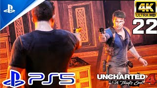 Uncharted 4 A Theifs End Chapter 22 A Thiefs End PS5 4K GamePlay 2024 Full Game [upl. by Ettezel]