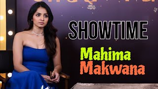 4k Mahima Makwana in Hot Blue Dress  Promote Her Upcoming Web Series ShowTime [upl. by Paget386]