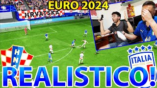 🏆🇮🇹 È TUTTO VERO CROAZIAITALIA  EURO 2024 REALISTICO  Ea Fc 24  GABBOMAN VS FABIO [upl. by Lac36]