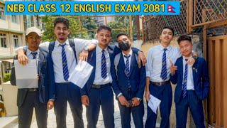 My ENGLISH BOARD EXAM VLOG 🤐 neb class 12th bista77 [upl. by Ssej]