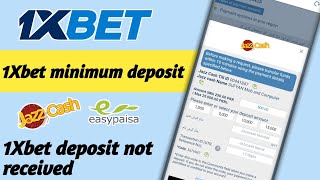 1Xbet minimum deposit1Xbet deposit not received1Xbet deposit reject problem [upl. by Alpert717]