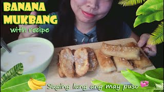 SAGING LANG ANG MAY PUSO BANANA DISH MUKBANG  PINOY FOOD  MUKBANG PH [upl. by Araiet308]