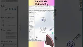 SolidWorks 3D Modeling Tutorial solidworks3d solidworkstutorial cadcamsolidworks cadcam [upl. by Kinney]