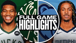 BUCKS at GRIZZLIES  FULL GAME HIGHLIGHTS  October 31 2024 [upl. by Krueger819]