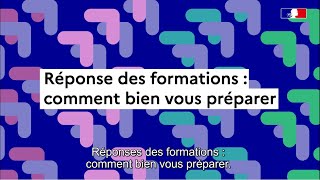 Parcoursup  réponses des formations comment bien vous préparer [upl. by Cyril194]