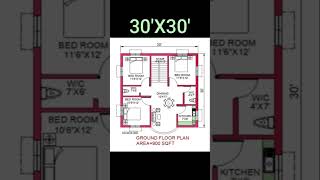 3030 3bedroom village house plan  home short trending [upl. by Notnats]