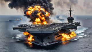 Having just arrived the US aircraft carrier USS Theodore is in dire need of the Red Sea after retur [upl. by Otreblide]