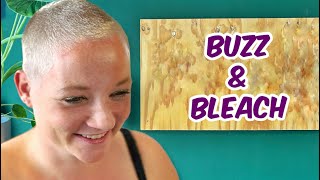 Buzz Cut to Bold amp Bleached Beauty Transformation ✨ [upl. by Pelmas]