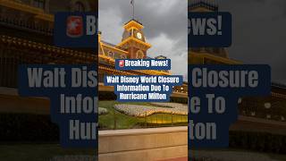 WDW storm closure news waltdisneyworld breakingnews hurricanemilton disney wdw news [upl. by Helali]