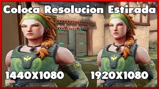 NUEVO METODO PARA COLOCAR RESOLUCION ESTIRADA EN VALORANT [upl. by Elyn]