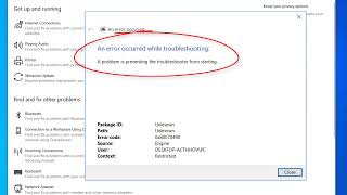 How to Fix “An Error Occurred While Troubleshooting” in Windows 10 [upl. by Siekram427]