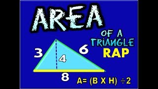 AREA OF TRIANGLE Song that shows the process [upl. by Yrrol293]