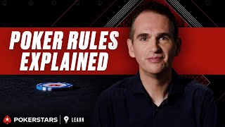 Poker Rules and Etiquette for Beginners  PokerStars Learn [upl. by Rodolphe]