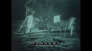 APOLLO 11 LUNAR LANDING amp NEIL ARMSTRONG ON THE MOON JULY 16 1969 RAW FOOTAGE 93794 [upl. by Zobe145]