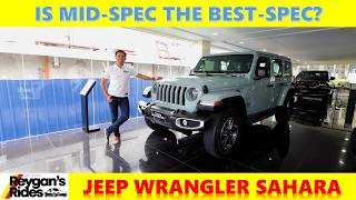 Is The Jeep Wrangler Sahara The BestSpec Jeep In The Line Up Car Review [upl. by Nunes957]