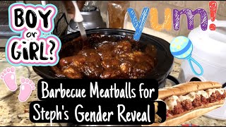 I Made Turkey Meat Balls for Stephs Gender Reveal [upl. by Rachel]