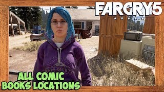 Far Cry 5 All Comic Books Locations Far Cry 5 Collectibles [upl. by Ayokal]