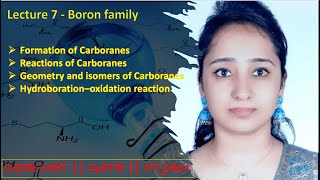 Boron family  Carboranes  CSIRNETGATEIITJAM [upl. by Meeharb]