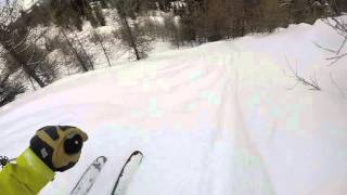 GoPro Line of the Winter Luca Osswald  Vercorin Switzerland 032616  Snow [upl. by Gavini]