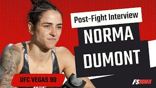 Norma Dumont full UFC Vegas 90 postfight interview [upl. by Htebizile]