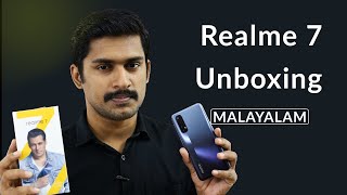 Realme 7 Unboxing Malayalam ⚡⚡⚡MediaTek Helio G95 90Hz Display 64MP Quad Cameras Sar value etc [upl. by Yrovi974]