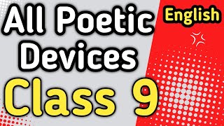 Class 9 english all poetic devices chapter wise studyeasy404 [upl. by Cima]