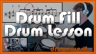 ★ Walk Pantera ★ Drum Lesson  How To Play Drum FILLS Vinnie Paul [upl. by Llehsad]