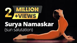 Suryanamaskar The Sun Salutation By Isha Sharvani Indian Contemporary dancer and actress [upl. by Esaertal852]