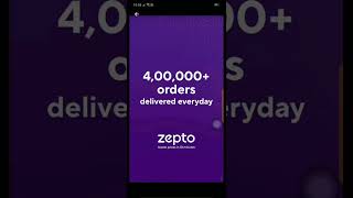 fast delivery app 10 minute only on home  how to fast delivery on zepto [upl. by Jillane]